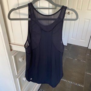 Size 2 Black Lululemon Tank with Mesh